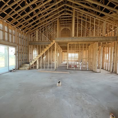 Framing · open great room