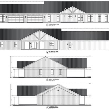 Exterior elevations