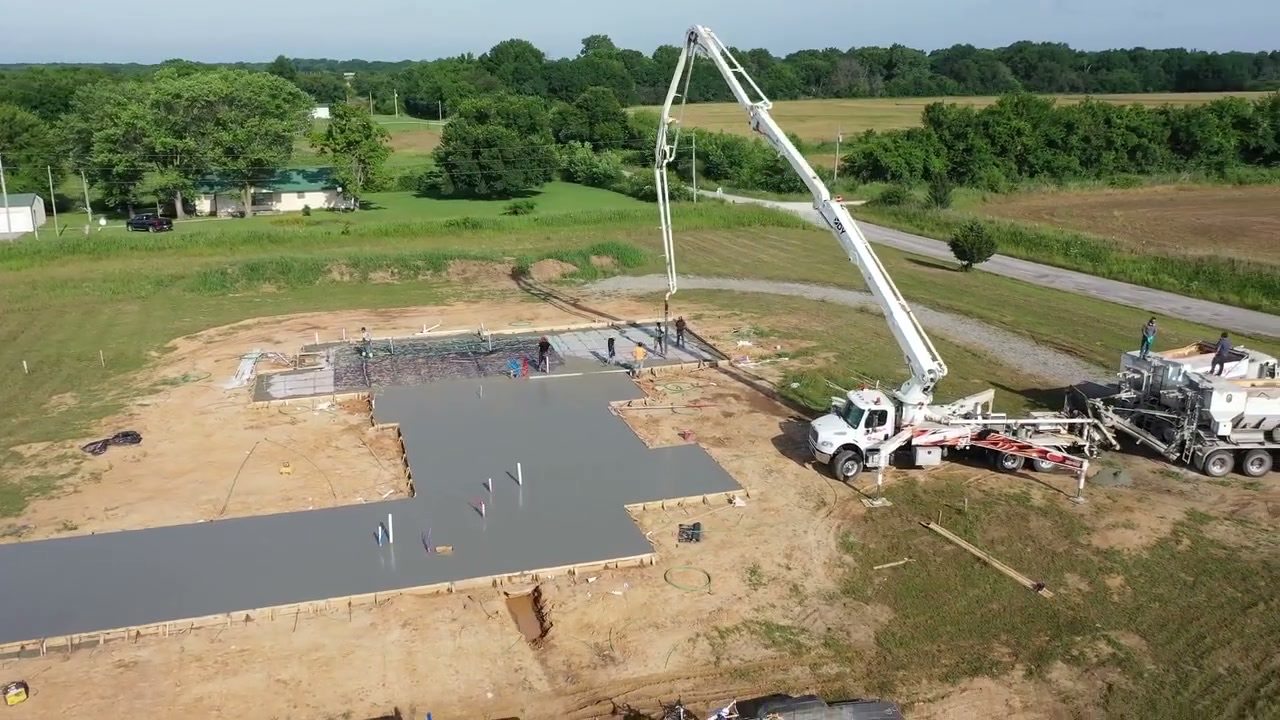 Foundation slab poured — Born To Build